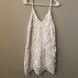 White lace dress